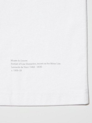 UNIQLO - футболка Doraemon & Louvre museum - 00 WHITE