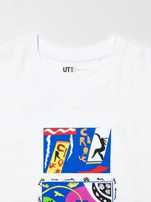 UNIQLO - хлопковая арт-футболка с работами Анри Матисса - 00 WHITE