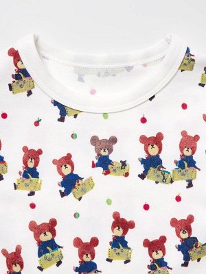 UNIQLO - детская пижама из серии «Школа медвежат» - 68 BLUE