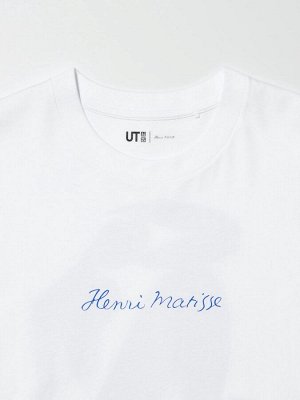 UNIQLO - хлопковая арт-футболка с работами Анри Матисса - 00 WHITE