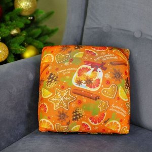 Подушка-антистресс «Пожелания», новогодняя, вкусняшки, 23х23 см
