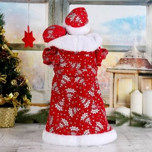 Дед Мороз "В красной шубке с подарками" 43 см