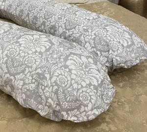 Подушка для беременных U-образная c наволочкой "Туманы Damaskа" + Подарок
