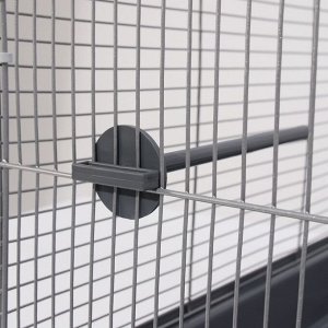 Клетка для птиц "Пижон" №104-Б, разборная, 2 секции, 58 х 40 х 88см, серая