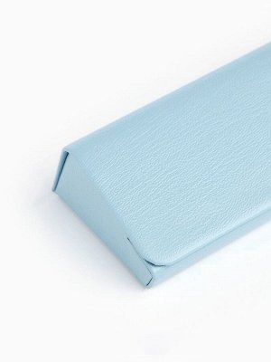 Футляр для очков на магните, однотонный, размер 16.2x5.8x3.3 см, голубой
