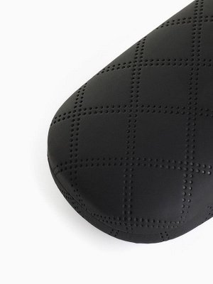 Футляр для очков на хлопушке, в клетку, размер 16x6x3 см, чёрный