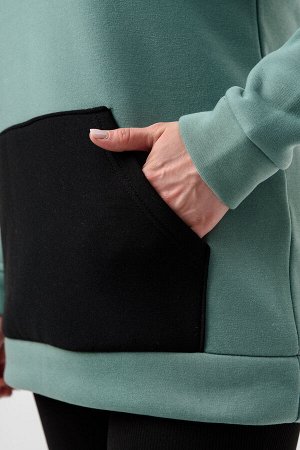 Толстовка Варианты расцветки: фисташковый, серый
Ткань: футер 2-х нитка с начесом , Состав: 40% хлопок/ 60% полиэстер
Женская толстовка - худи с капюшоном и карманом кенгуру. Изделие прямое, длинный р