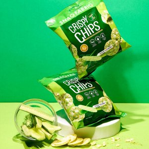 Чипсы цельнозерновые со вкусом "Малосольные огурчики", TM "SNAQ FABRIQ", 50 гр