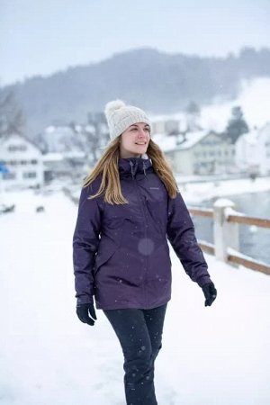 Брюки зимние утепленные женские черные Quechua 100