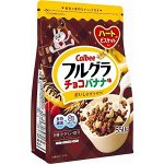 CALBEE Frugra Chocolate Banana - гранола шоколад-банан с сердечками