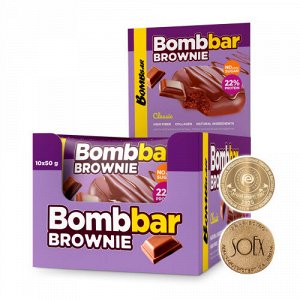 Печенье БРАУНИ "BOMBBAR" классическое 50гр.