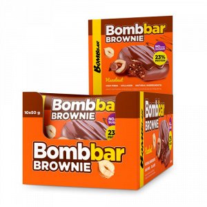 Печенье БРАУНИ "BOMBBAR" фундук 50гр.