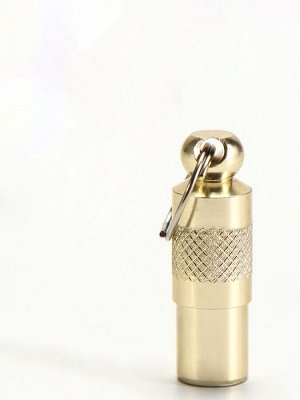 Адресник-капсула под записку, 0,9 х 2,75 см, золотой