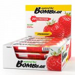 Батончик неглазированный &quot;клубника&quot;, ТМ &quot;Bombbar&quot;, 60 гр