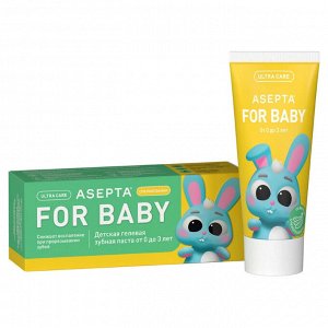 Асепта® Baby зуб. паста детская гелевая от 0 до 3 лет Спелый банан 50мл и/у	Вертекс АО