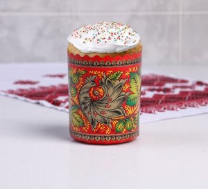 Деко про Форма бумажная для кулича «Хохлома», 70×85 мм