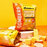 Чипсы цельнозерновые протеиновые со вкусом &quot;Нежный сыр&quot;, TM &quot;Bombbar&quot;, 50 гр