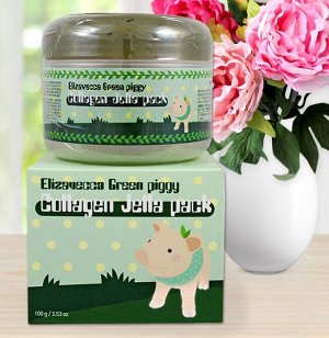 Коллагеновая маска-Elizavecca Green Piggy Collagen Jella Pack, 100ml -