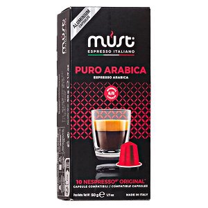 Кофе капсулы MUST PURO ARABICA (10 алюминиевых капсул)