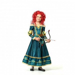Карнавальный костюм «Принцесса Мерида», бархат, размер 30, рост 116 см