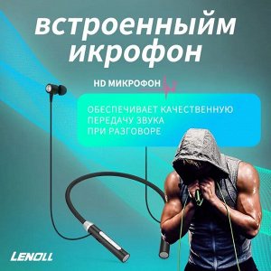 Спортивная беспроводная Bluetooth-гарнитура с оголовьем, шумоподавлением и микрофоном