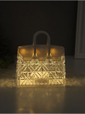 Фигурка светящаяся RISALUX «Дамская сумочка», LED-ночник, 3xAG13, 11.5x6.5x13 см