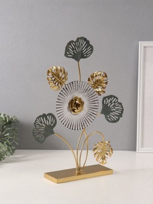 Фигурка металл «Тропический букет», 8.2x30.5x45 см