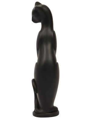 Фигура "Кошка Грация" чёрная, 6х7х23см