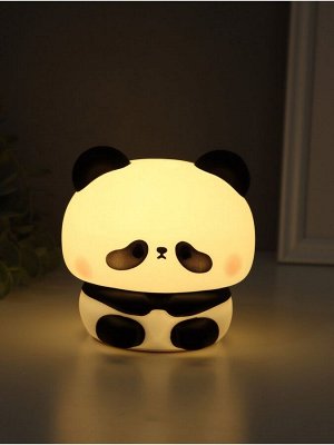 Фигурка светящаяся RISALUX «Панда», 2 Вт, LED-ночник антистресс, RGB, USB, 10x10.5x10.5 см