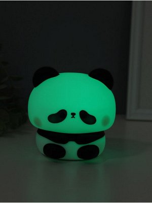 Фигурка светящаяся RISALUX «Панда», 2 Вт, LED-ночник антистресс, RGB, USB, 10x10.5x10.5 см