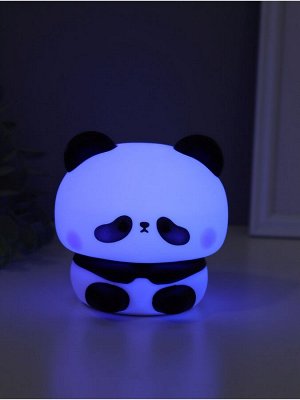 Фигурка светящаяся RISALUX «Панда», 2 Вт, LED-ночник антистресс, RGB, USB, 10x10.5x10.5 см