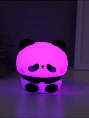 Фигурка светящаяся RISALUX «Панда», 2 Вт, LED-ночник антистресс, RGB, USB, 10x10.5x10.5 см