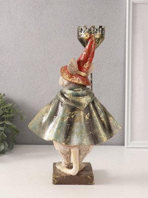 Фигурка-подсвечник полистоун «Мышонок-волшебник», 16x18.5x32 см