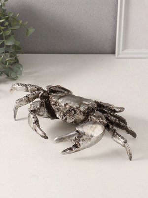 Фигурка «Серебристый краб», полистоун, 30x19.5x7 см