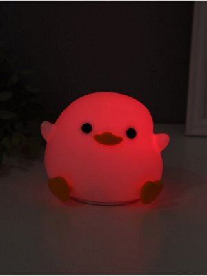 Фигурка светящаяся RISALUX «Утенок», 2 Вт, LED-ночник антистресс, RGB, USB, 10x12x9.5 см