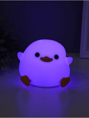 Фигурка светящаяся RISALUX «Утенок», 2 Вт, LED-ночник антистресс, RGB, USB, 10x12x9.5 см