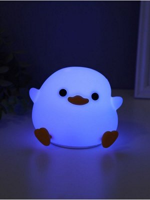Фигурка светящаяся RISALUX «Утенок», 2 Вт, LED-ночник антистресс, RGB, USB, 10x12x9.5 см