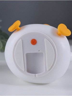 Фигурка светящаяся RISALUX «Утенок», 2 Вт, LED-ночник антистресс, RGB, USB, 10x12x9.5 см