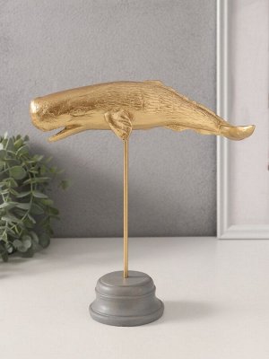 Фигурка «Золотой кашалот», полистоун, 21.5x8x24 см
