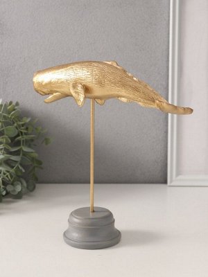 Фигурка «Золотой кашалот», полистоун, 21.5x8x24 см