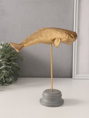 Фигурка «Золотой кашалот», полистоун, 21.5x8x24 см