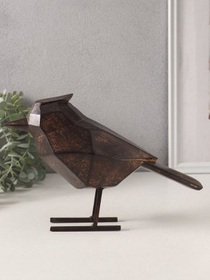 Фигурка полистоун «Чёрная птица. Грани», 24x9x16.5 см