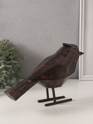 Фигурка полистоун «Чёрная птица. Грани», 24x9x16.5 см