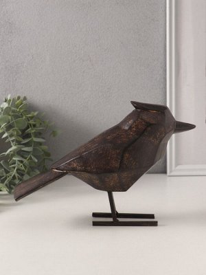 Фигурка полистоун «Чёрная птица. Грани», 24x9x16.5 см