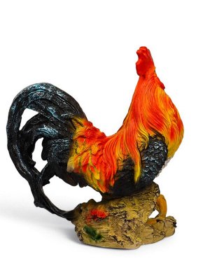 Садовая фигура "Петух андалузский" 46х42х23см
