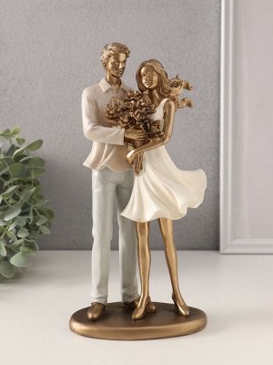 Фигурка полистоун «Букет для любимой», 12.5x7.5x25.5 см