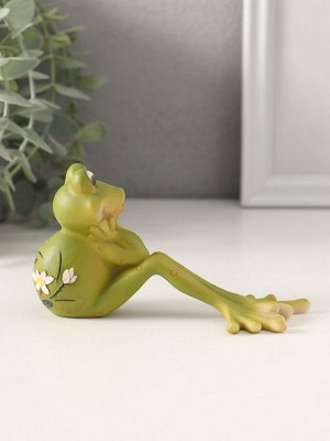 Фигурка «Лягушонок - что же будет?», полистоун, 15.5x6x7 см