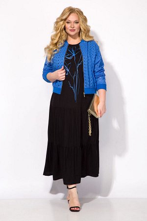 Костюм Liliana 1421к василек+черный