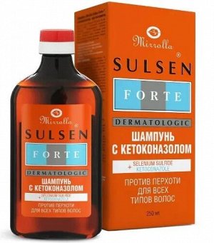 Шампунь Mirrolla Sulsen Forte® с кетоконазолом-против перхоти 250мл фл. и/у	Мирролла Лаб ООО