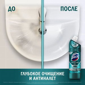 Чистящее средство для сантехники с активными пробиотиками Зеленая свежесть Domestos 750 мл